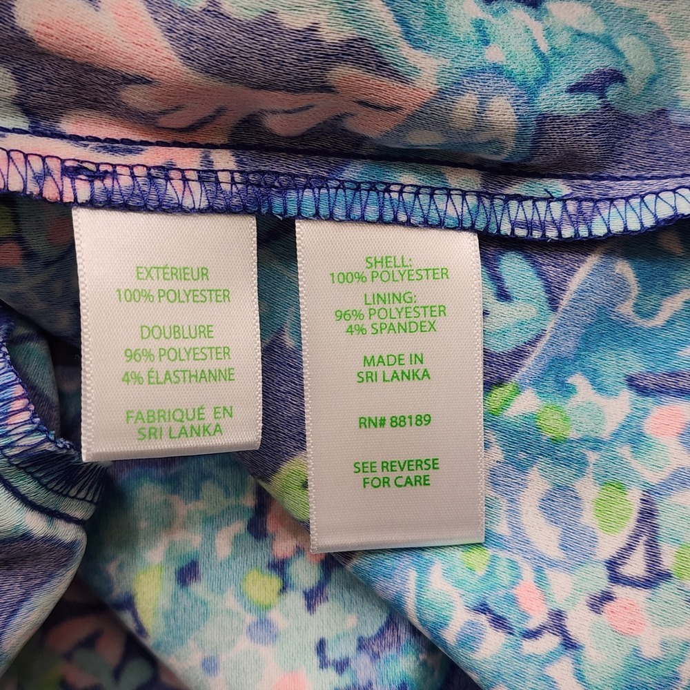 NWT Lilly Pulitzer Zoya Ruffle Sea Turtle Print Skort Romper Resort Size 8 - Picture 8 of 11